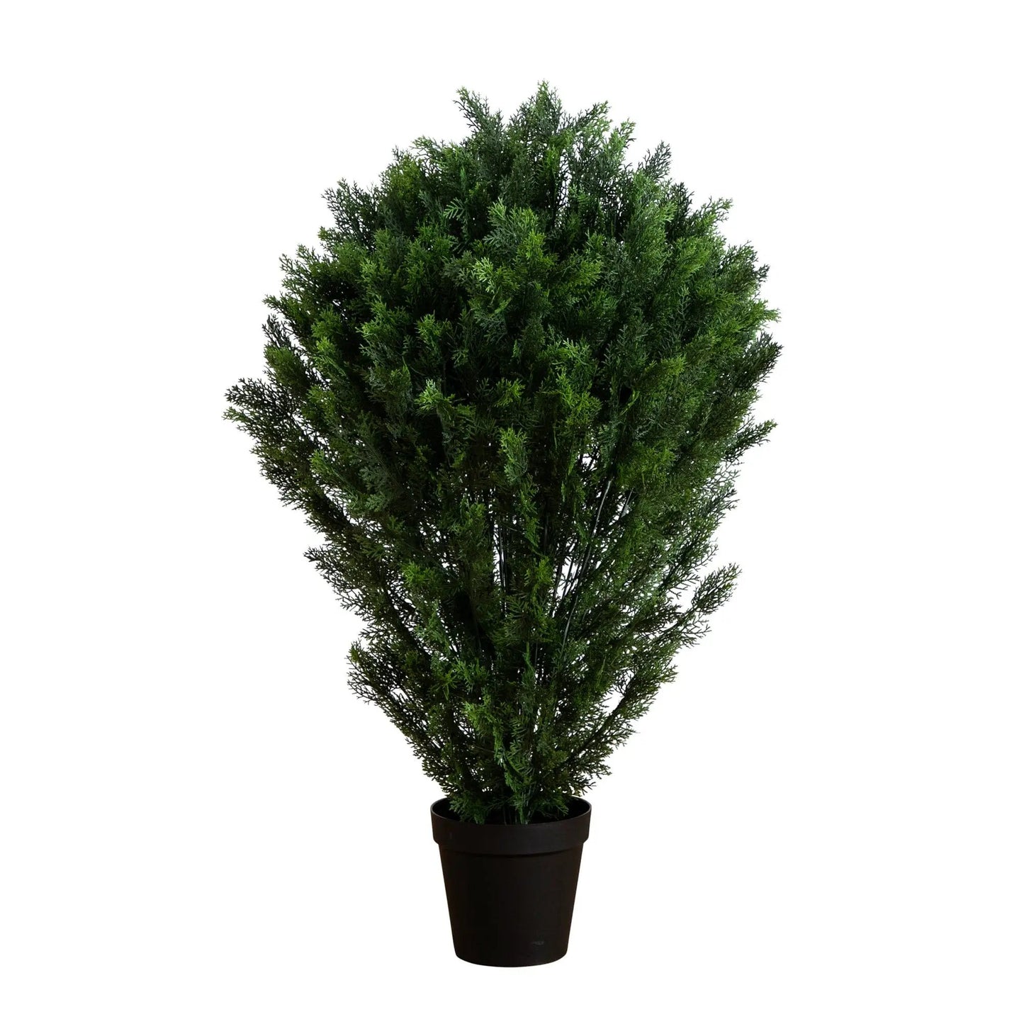 Artificial Cedar Bush UV Resistant Indoor/Outdoor plant Nearly Natural in pot on Tampa Home & Garden Store