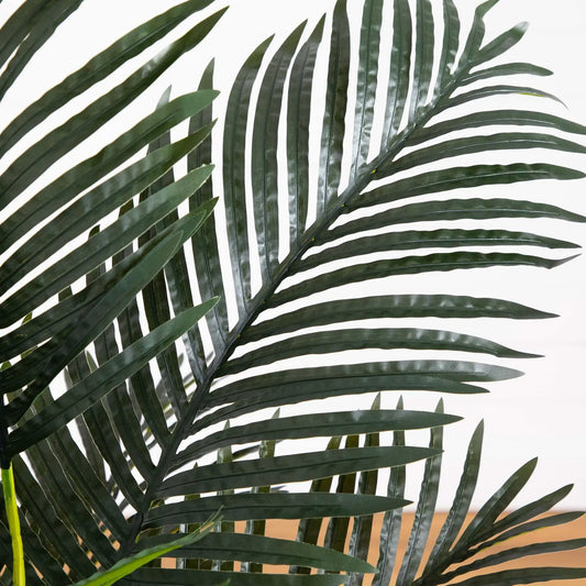 Artificial double-stalk Golden Cane Palm fronds, dark green, set of 2 on Tampa Home & Garden Store