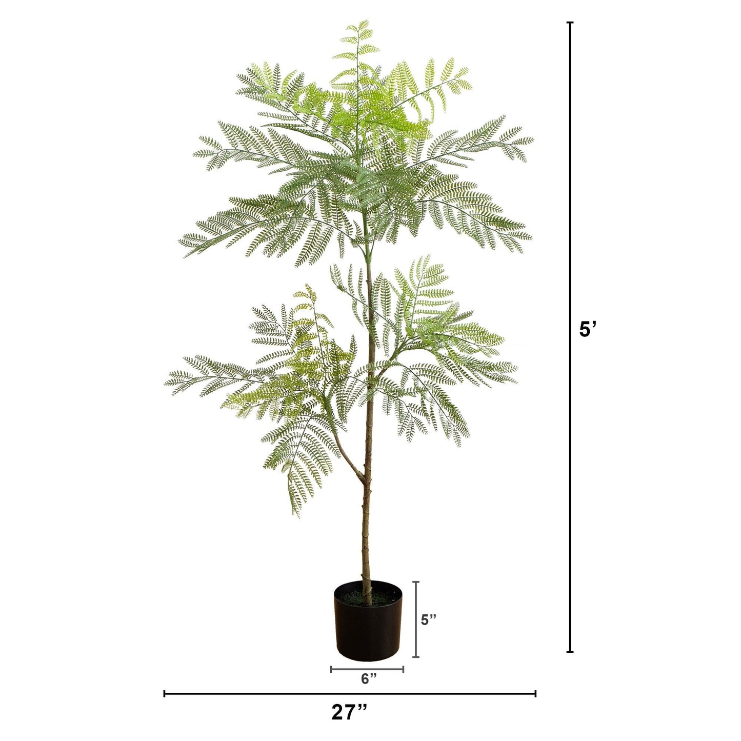 5 Foot Artificial Green Jacaranda Tree for Home