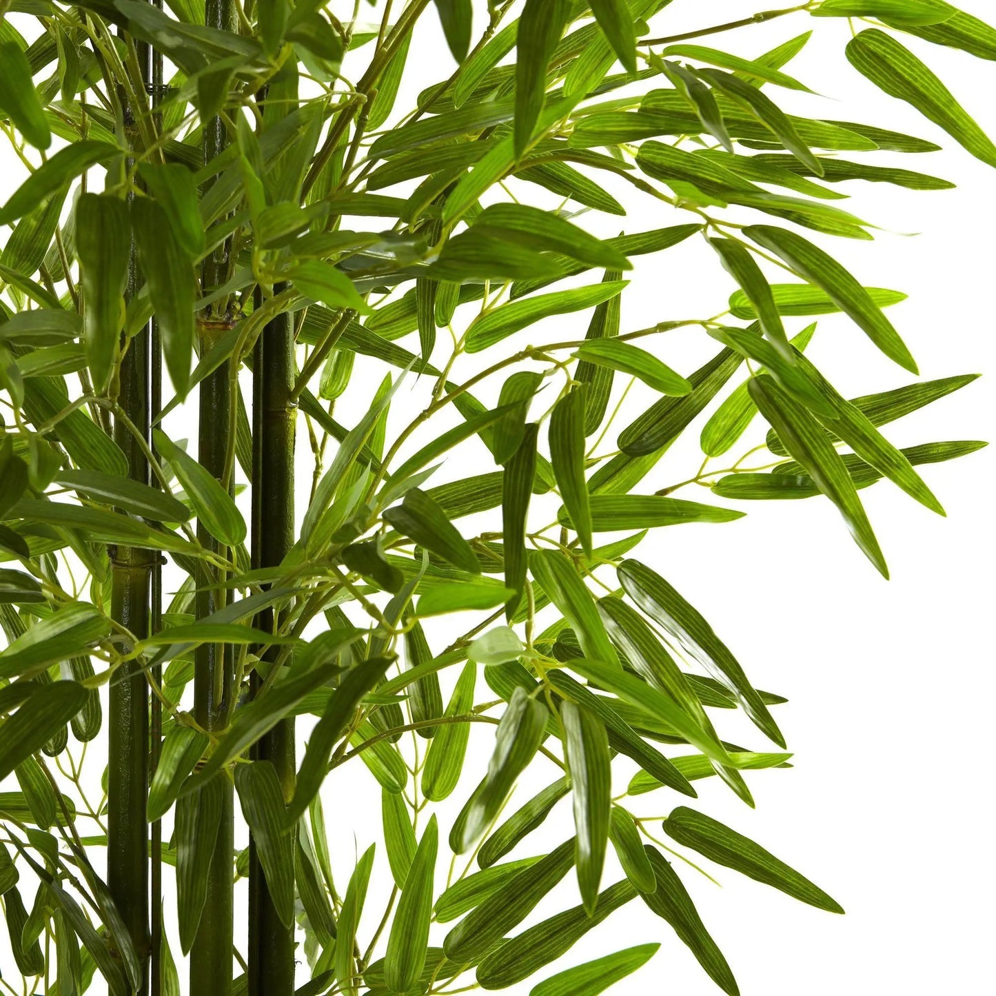 Nearly Natural 5 ft bamboo tree UV resistant indoor outdoor with green leaves and dark stalks on Tampa Home & Garden Store