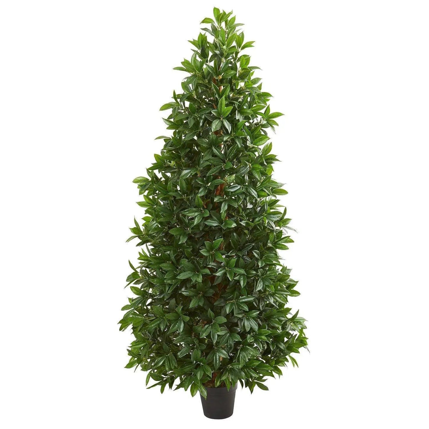 Bay Leaf Topiary Tree, green artificial plant, UV resistant by Nearly Natural on Tampa Home & Garden Store