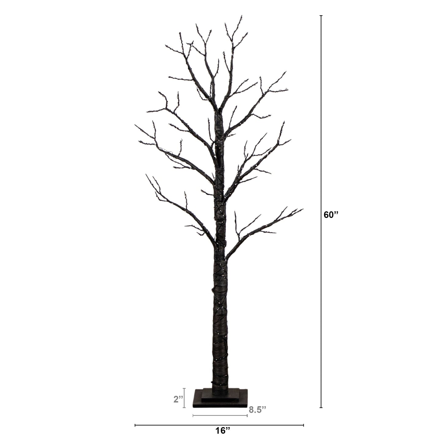 5' Pre-Lit Artificial Halloween Twig Tree with 360 orange & purple LED lights by Nearly Natural on Tampa Home & Garden Store