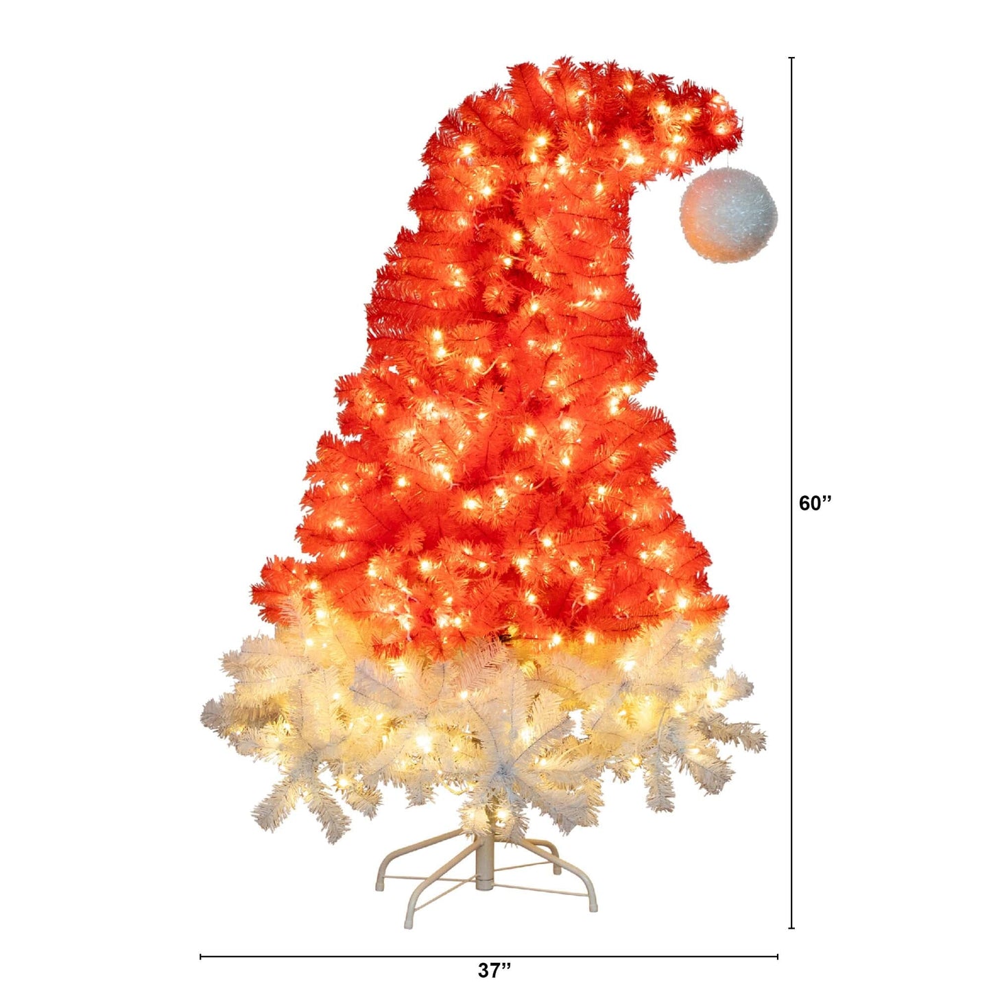 5 Foot Red Santa Hat Artificial Christmas Tree