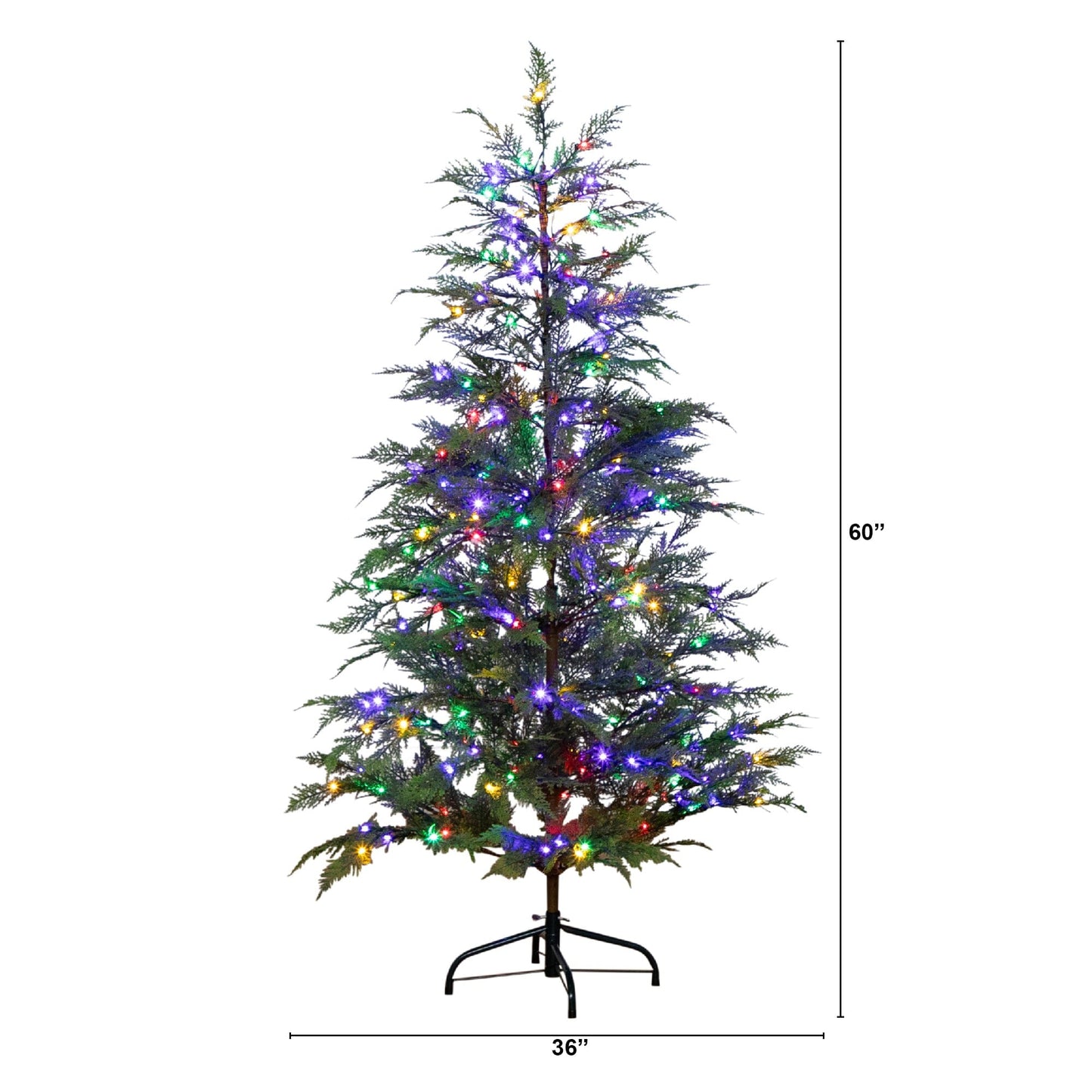 5 Ft Artificial Pine Christmas Tree and Lights