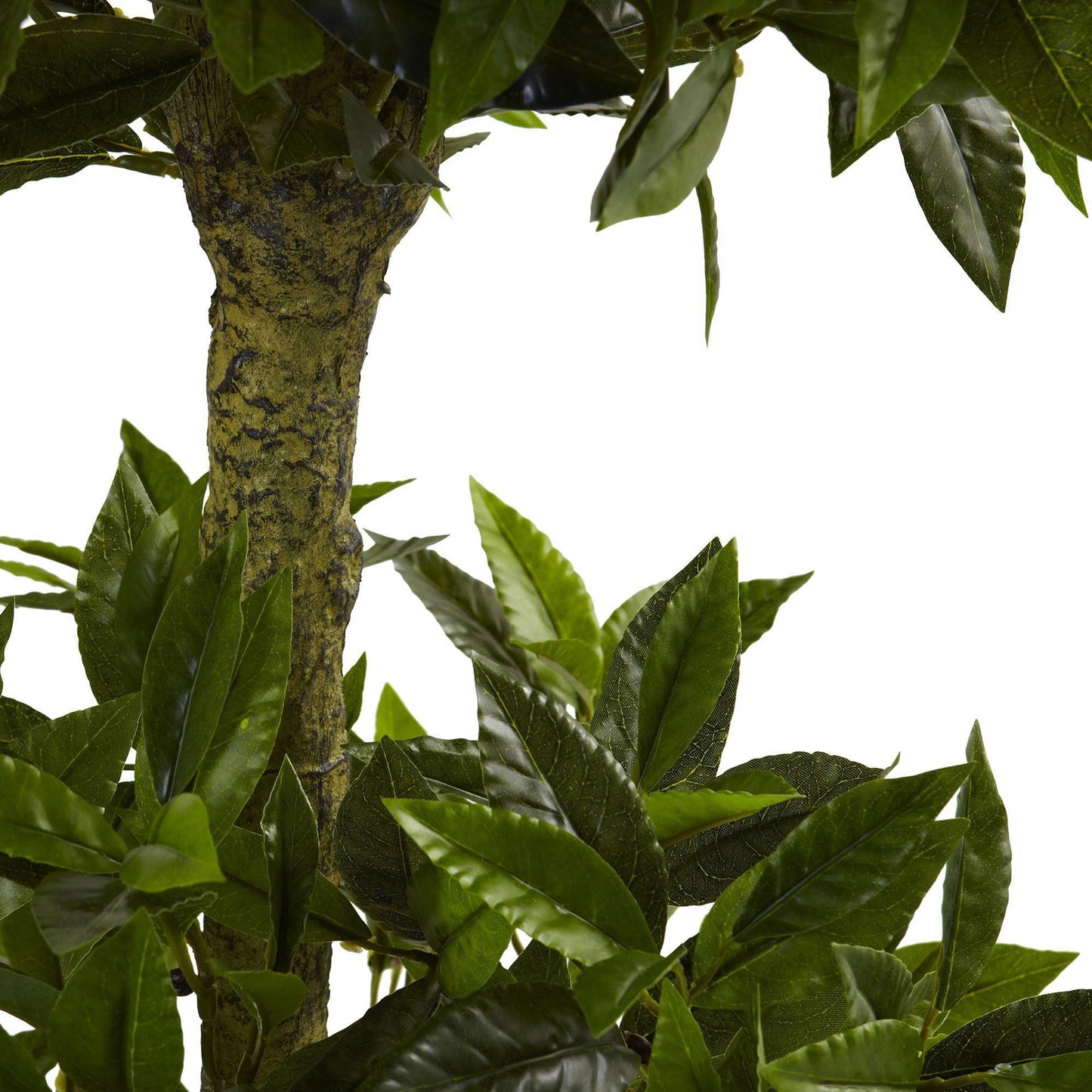 5 ft Triple Bay Leaf Topiary artificial tree with dark green leaves indoor outdoor Nearly Natural on Tampa Home & Garden Store