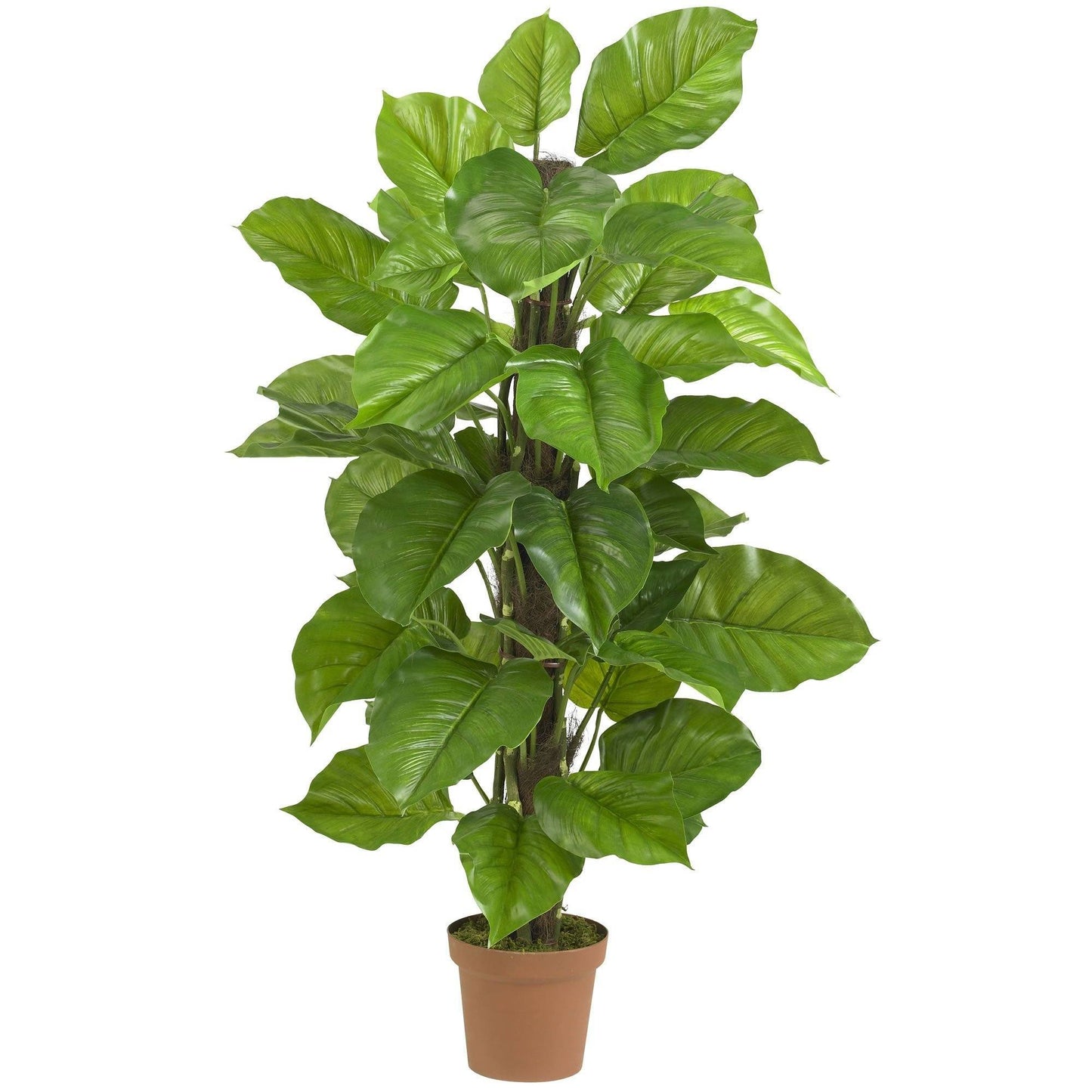 52in Large Leaf Philodendron Silk Plant by Nearly Natural artificial non-flowering plant in pot on Tampa Home & Garden Store