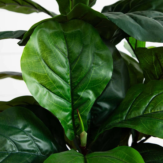 54-inch fiddle leaf artificial tree Real Touch leaves, green foliage by Nearly Natural on Tampa Home & Garden Store