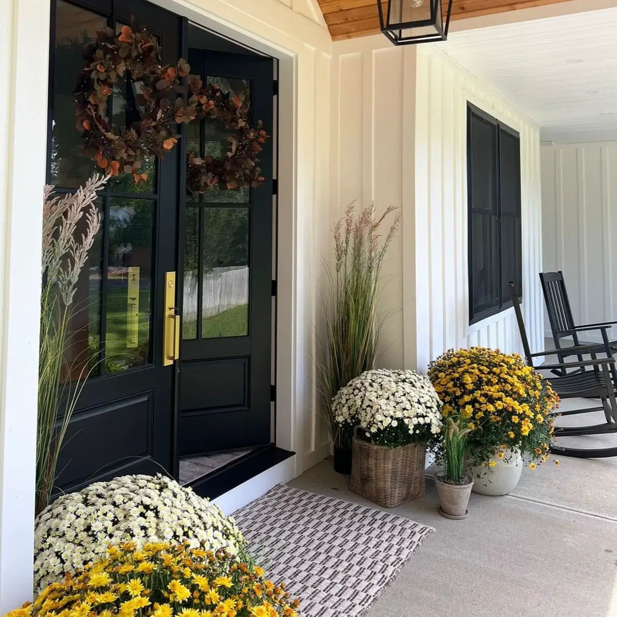 Plum Grass Artificial Plant multicolored blades by Nearly Natural for front porch decor on Tampa Home & Garden Store