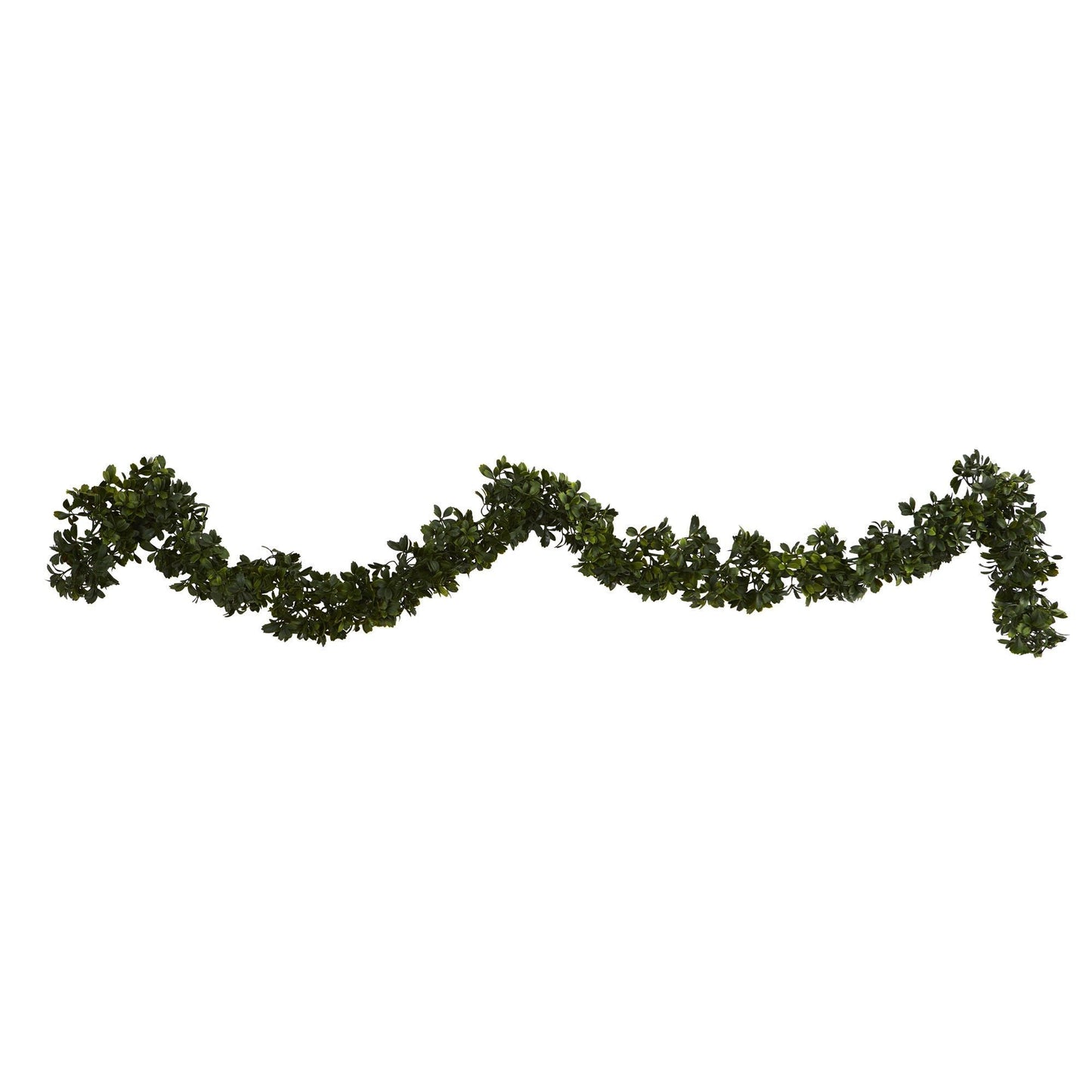 6 ft boxwood artificial garland set of 4 by Nearly Natural for indoor outdoor use on Tampa Home & Garden Store