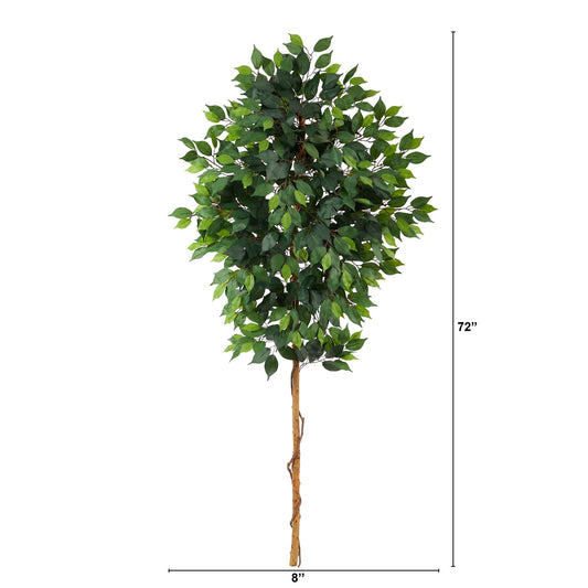 6’ Ficus Artificial Tree (No Pot) - Tampa Home & Garden Store