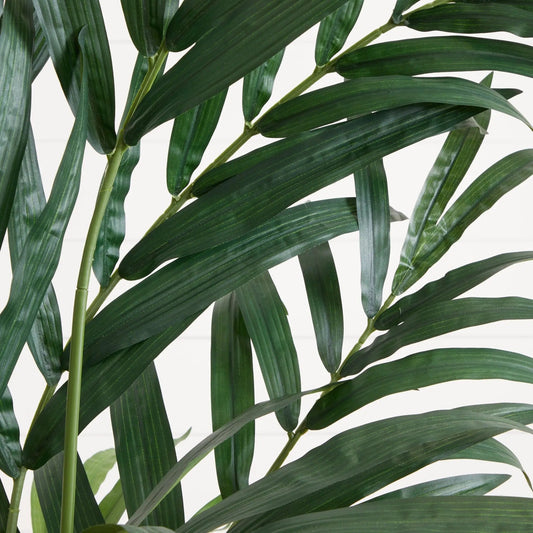 Kentia Palm Tree 6 ft artificial indoor plant with dark green strap leaves on Tampa Home & Garden Store
