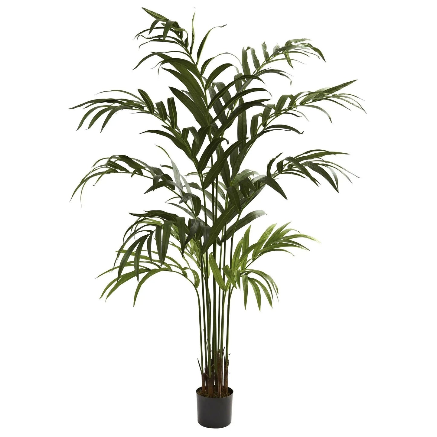 Kentia Palm Tree 6 ft tall artificial indoor plant with lush green fronds in pot on Tampa Home & Garden Store