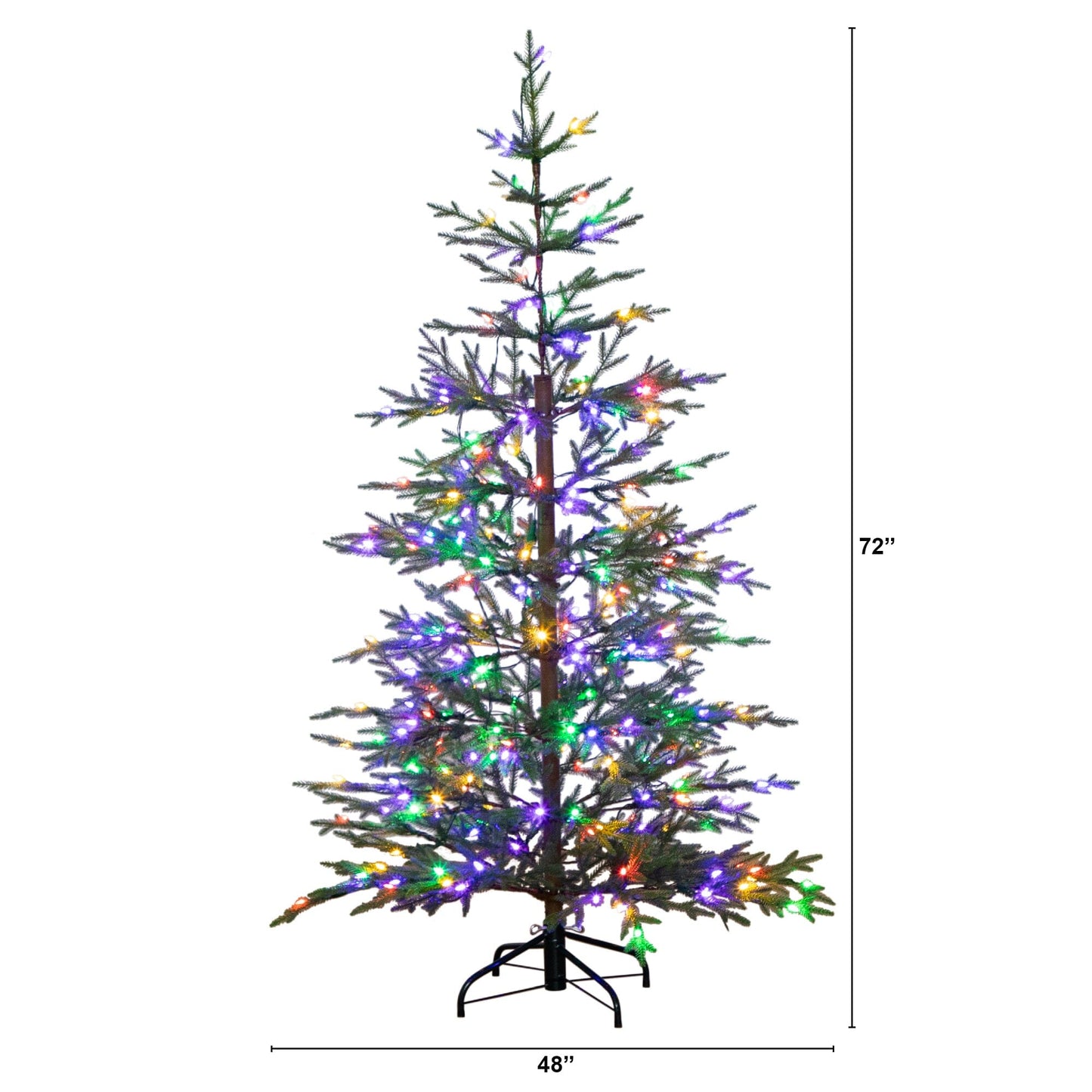 6 Foot Fresh Artificial Tree and Twinkle Lights