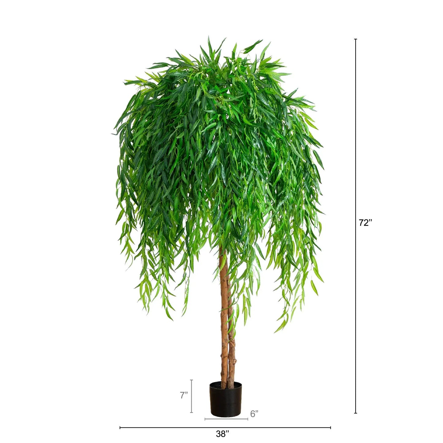 6’ Willow Artificial Tree (Real Touch) - Tampa Home & Garden Store