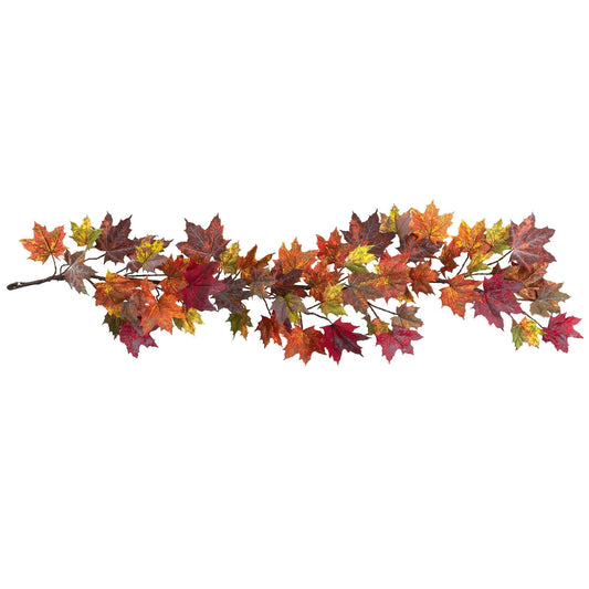60” Maple Leaf Garland - Tampa Home & Garden Store