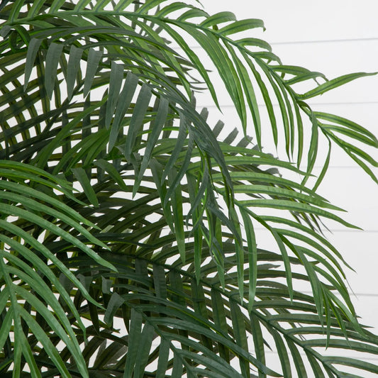 Areca Palm 6.5 ft artificial UV resistant indoor outdoor Nearly Natural green fronds on Tampa Home & Garden Store