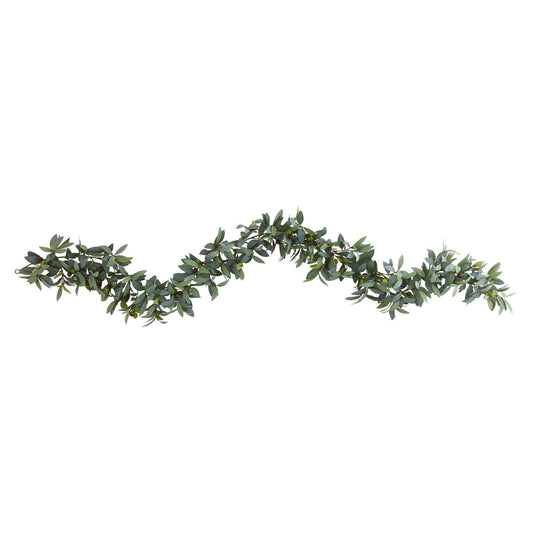 6.5’ Olive Artificial Garland - Tampa Home & Garden Store