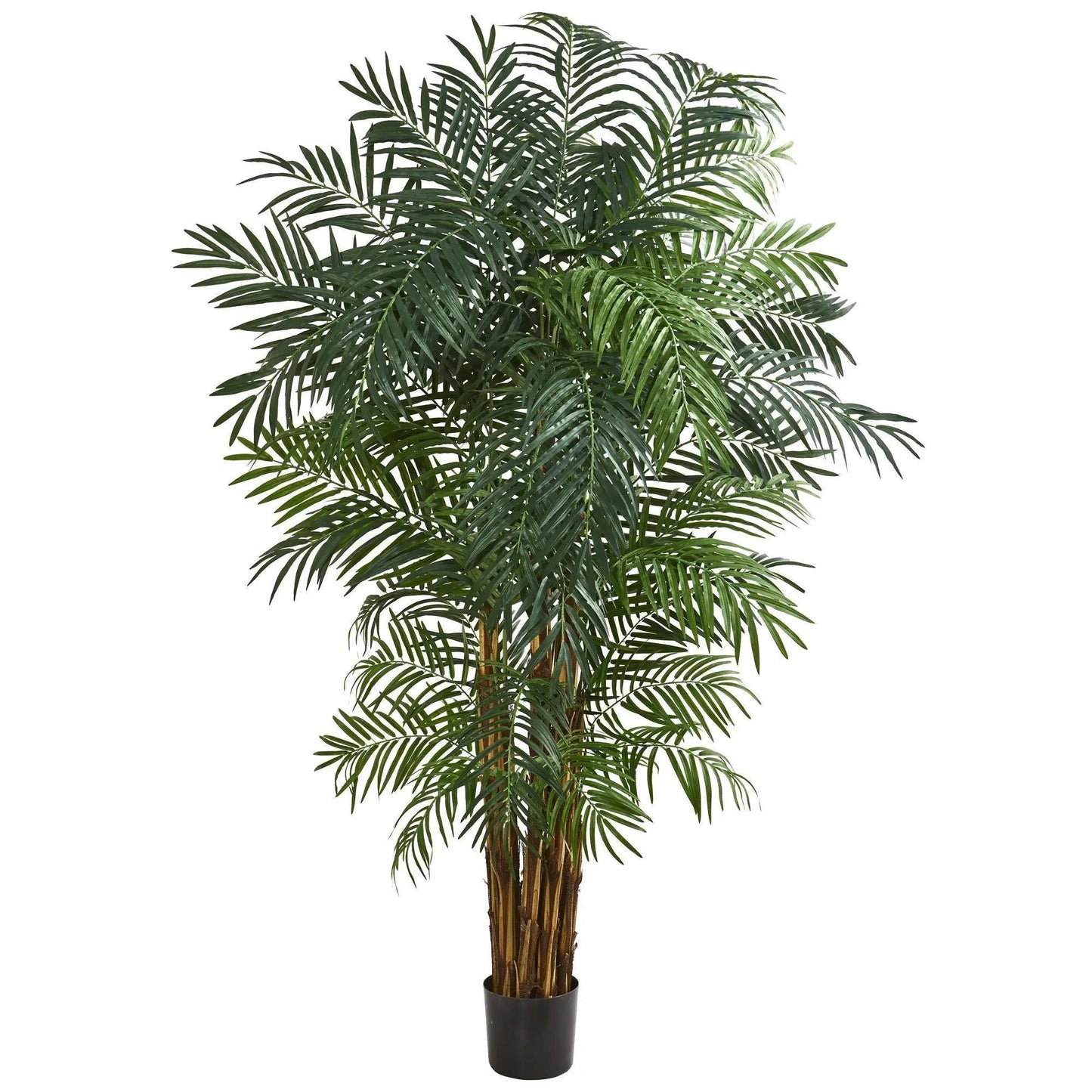 7 ft Areca Palm artificial tree by Nearly Natural with green fronds for home decor on Tampa Home & Garden Store