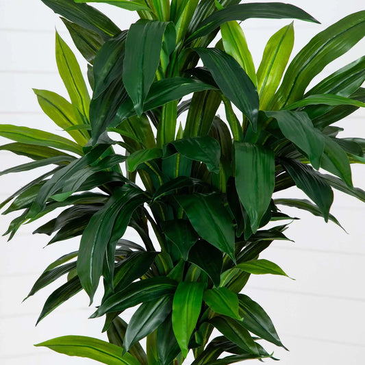 Seven foot lifelike artificial Dracaena tree Nearly Natural with dark green leaves on Tampa Home & Garden Store