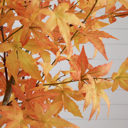 Autumn Maple artificial tree with orange and yellow maple leaves on brown branches on Tampa Home & Garden Store