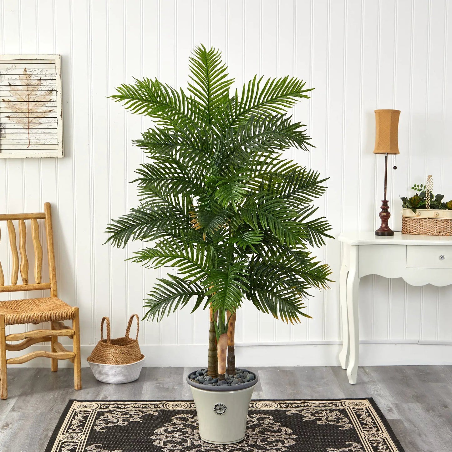 70” Areca Palm Artificial Tree in Decorative Planter (Real Touch) - Tampa Home & Garden Store