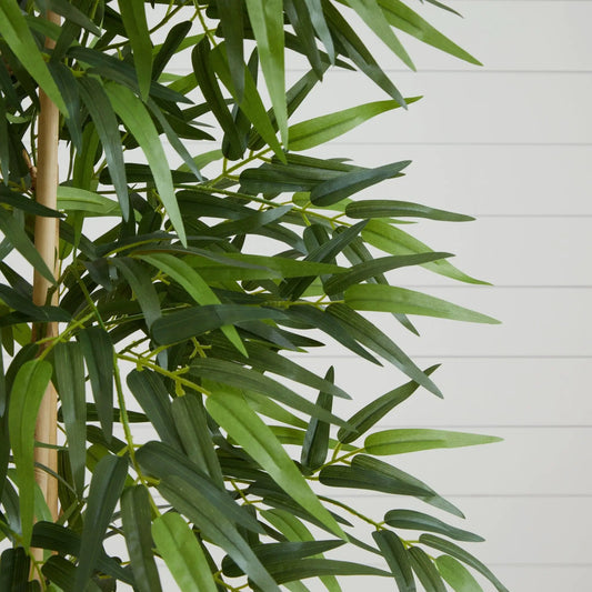 75 Inch Bamboo Silk Tree with Seven Trunks, Nearly Natural artificial tree on Tampa Home & Garden Store