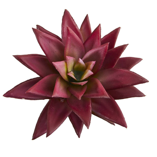 8in artificial agave succulent burgundy leaves Nearly Natural set of 12 on Tampa Home & Garden Store
