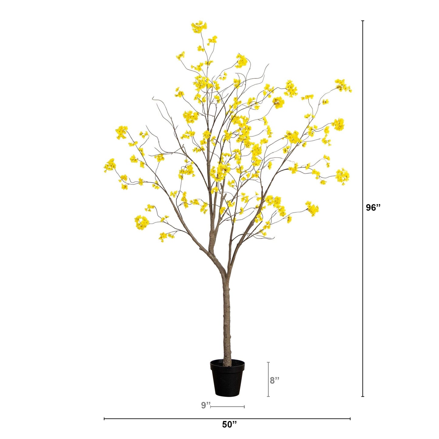 Artificial Yellow Bellflower Tree And Home Decor