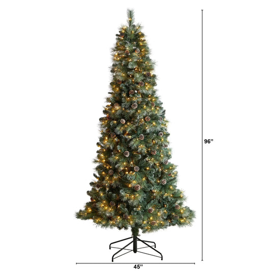 8’ Frosted Tip British Columbia Mountain Pine Artificial Christmas Tree - Tampa Home & Garden Store