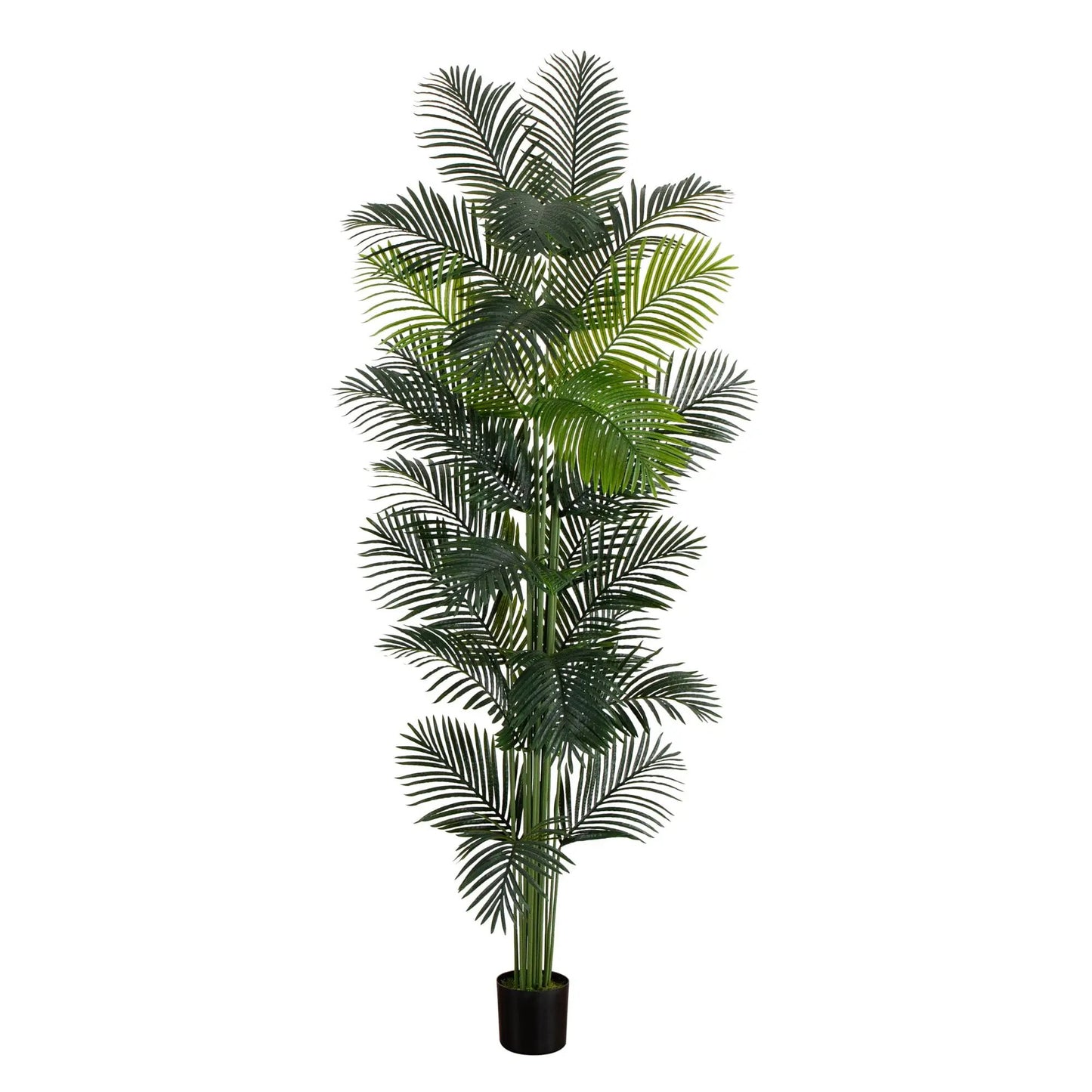 Nearly Natural 9 ft Artificial Paradise Palm Tree in black pot with lush green fronds on Tampa Home & Garden Store