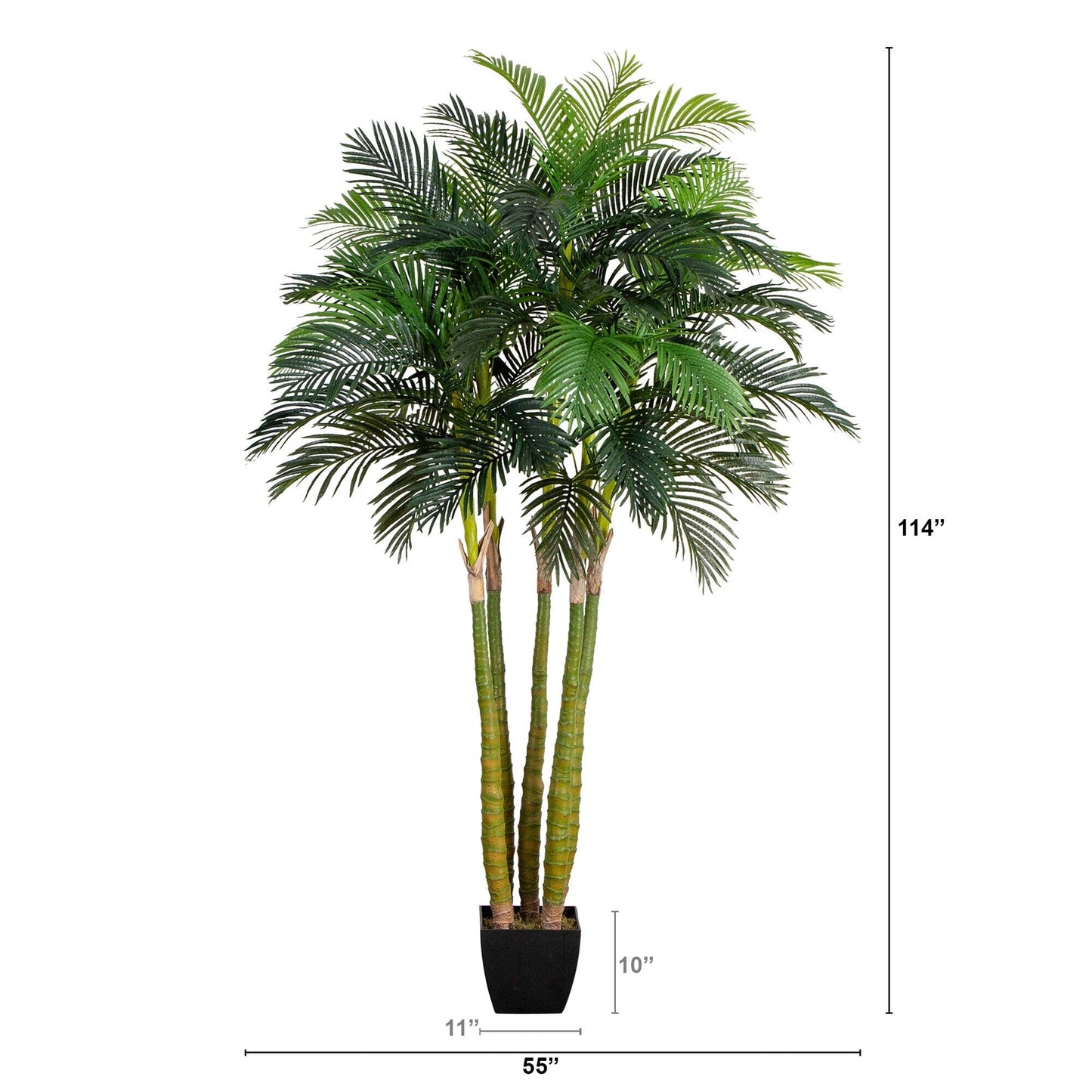 Giant Artificial Areca Palm Tree and Stand