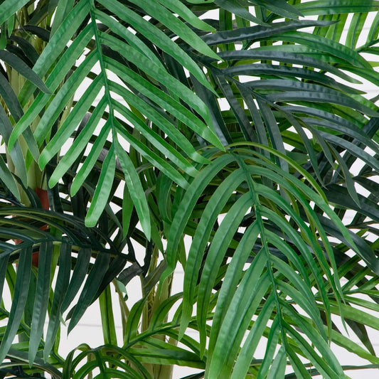 Areca Palm Tree artificial faux plant with dense green slender fronds on Tampa Home & Garden Store