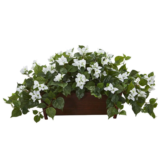 Bougainvillea Artificial Plant in Decorative Planter - Tampa Home & Garden Store
