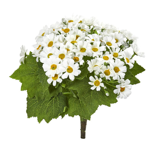 Daisy Bush Artificial Flower (Set of 6) - Tampa Home & Garden Store