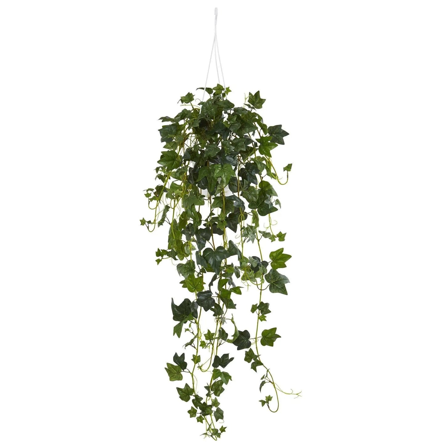 Artificial English Ivy hanging basket plant with large green leaves by Nearly Natural on Tampa Home & Garden Store