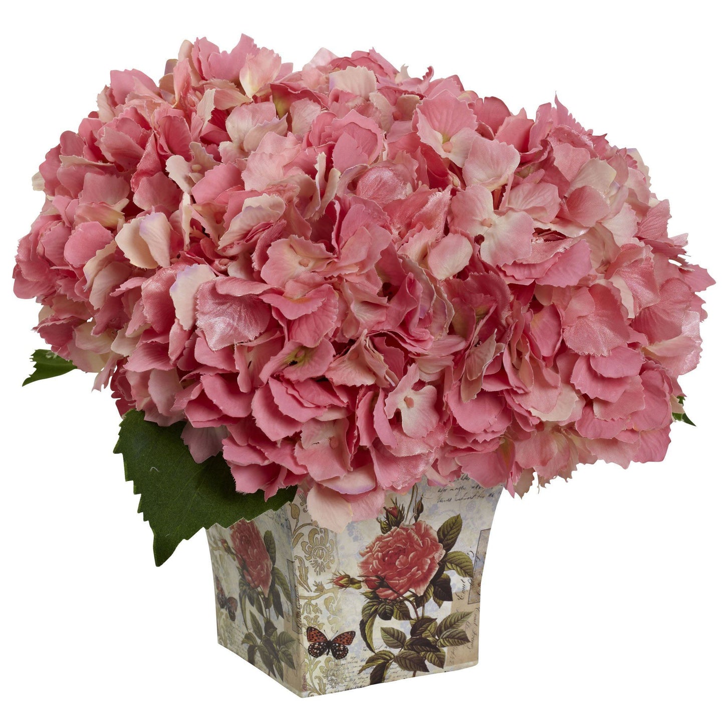 Hydrangea with Floral Planter - Tampa Home & Garden Store