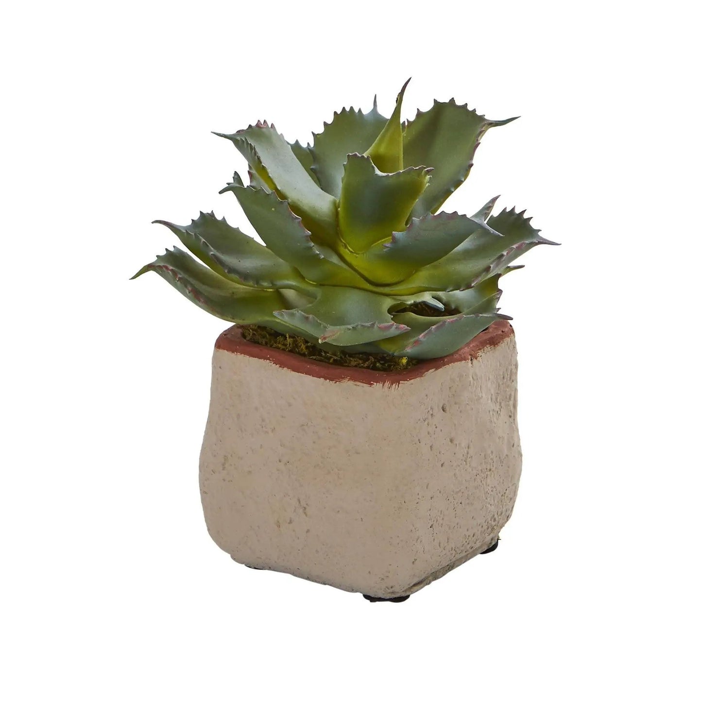Mixed Succulent Artificial Plant Set of 4 in a textured pot Nearly Natural on Tampa Home & Garden Store