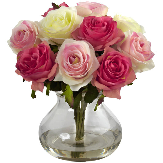 Arreglo de Rosas con Florero