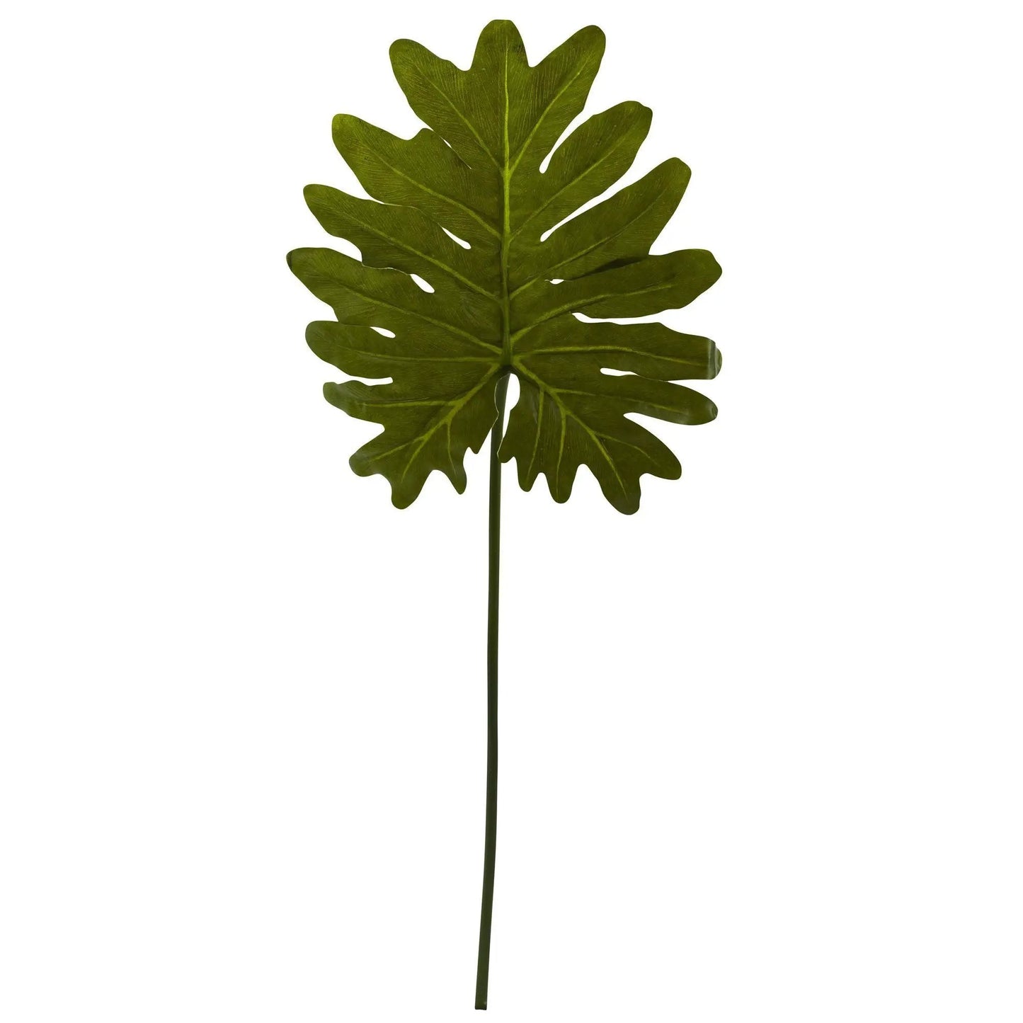 Selloum Philo single leaf stem olive-green artificial plant by Nearly Natural on Tampa Home & Garden Store