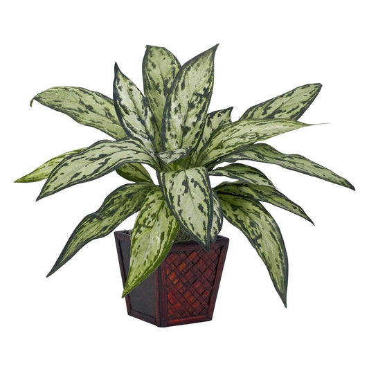 Silver Queen Silk Plant (Set of 2) - Tampa Home & Garden Store