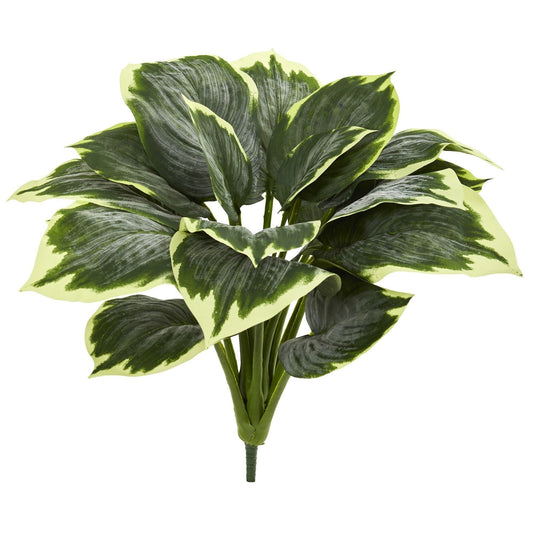 Variegated Hosta Artificial Plant (Set of 6) - Tampa Home & Garden Store