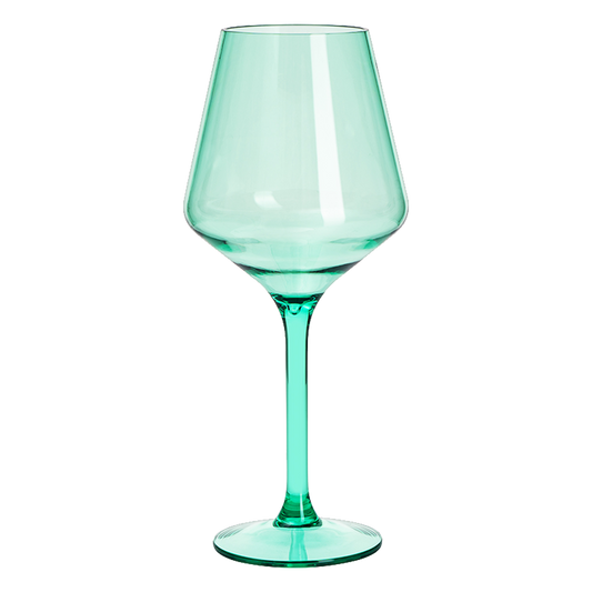 Saint Tropez Mint Green Acrylic Wine Glass Set