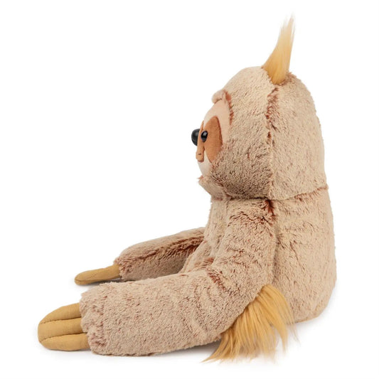 Augie Sloth Plush Toy 15 in cream and copper sitting plush figure on Tampa Home & Garden Store