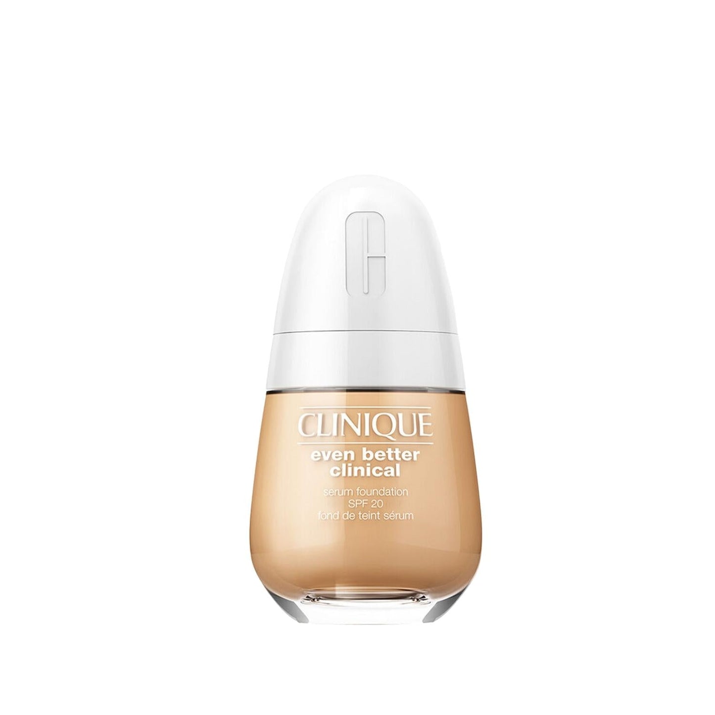 Clinique foundation bottle Even Better Clinical Serum Foundation SPF20 Stone shade, white cap on Tampa Home & Garden Store