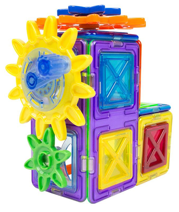 Magformers Magnets In Motion 32 Piece Gear Set multicolor magnetic construction gear blocks on Tampa Home & Garden Store
