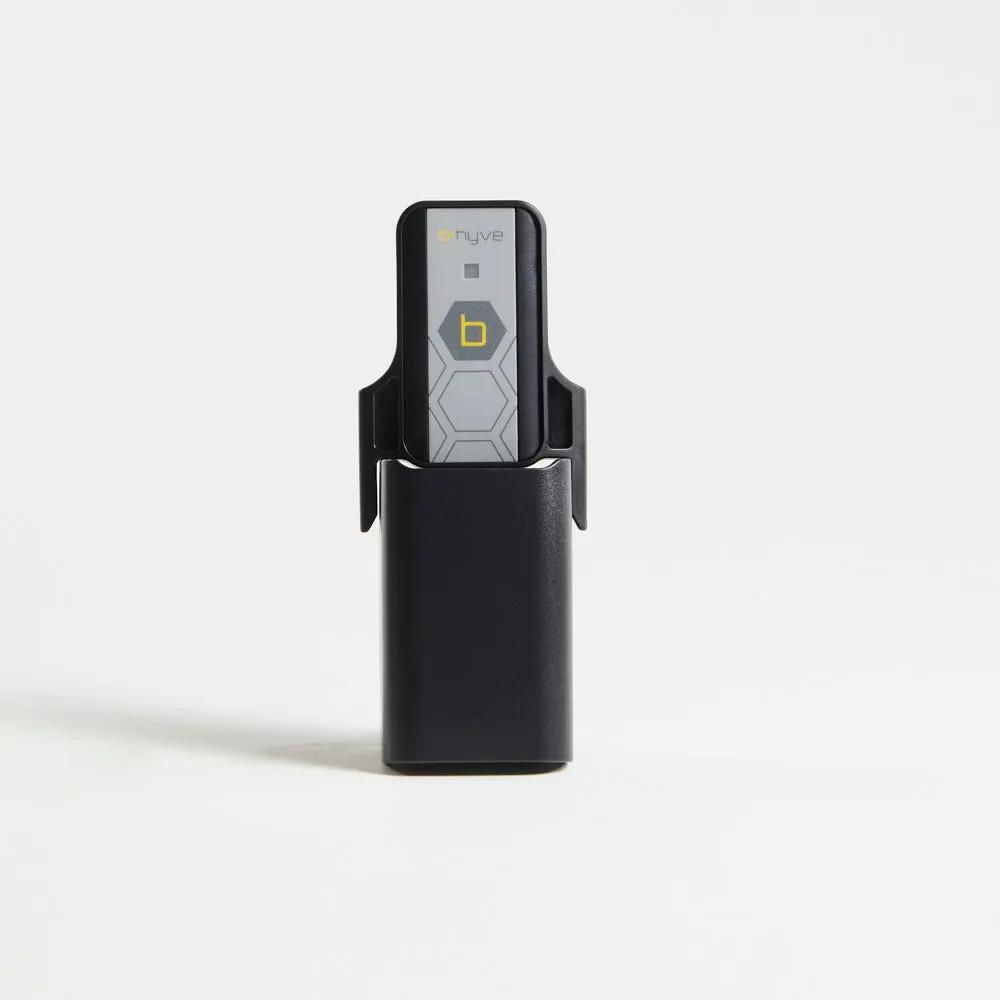 B-hyve Gen 1 Wi-Fi Hub in black cradle with gray panel, Orbit Irrigation smart watering on Tampa Home & Garden Store