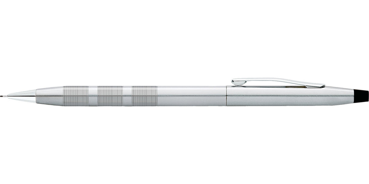 A.T. Cross Classic Century Satin Chrome 0.7mm mechanical pencil with knurled grip and clip on Tampa Home & Garden Store