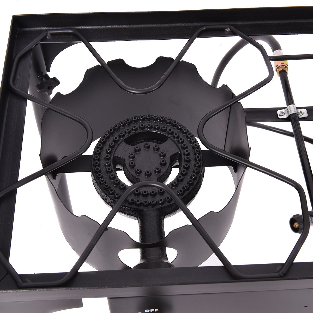 GemGear 150000 BTU double burner outdoor stove grill burner head with circular pattern on Tampa Home & Garden Store