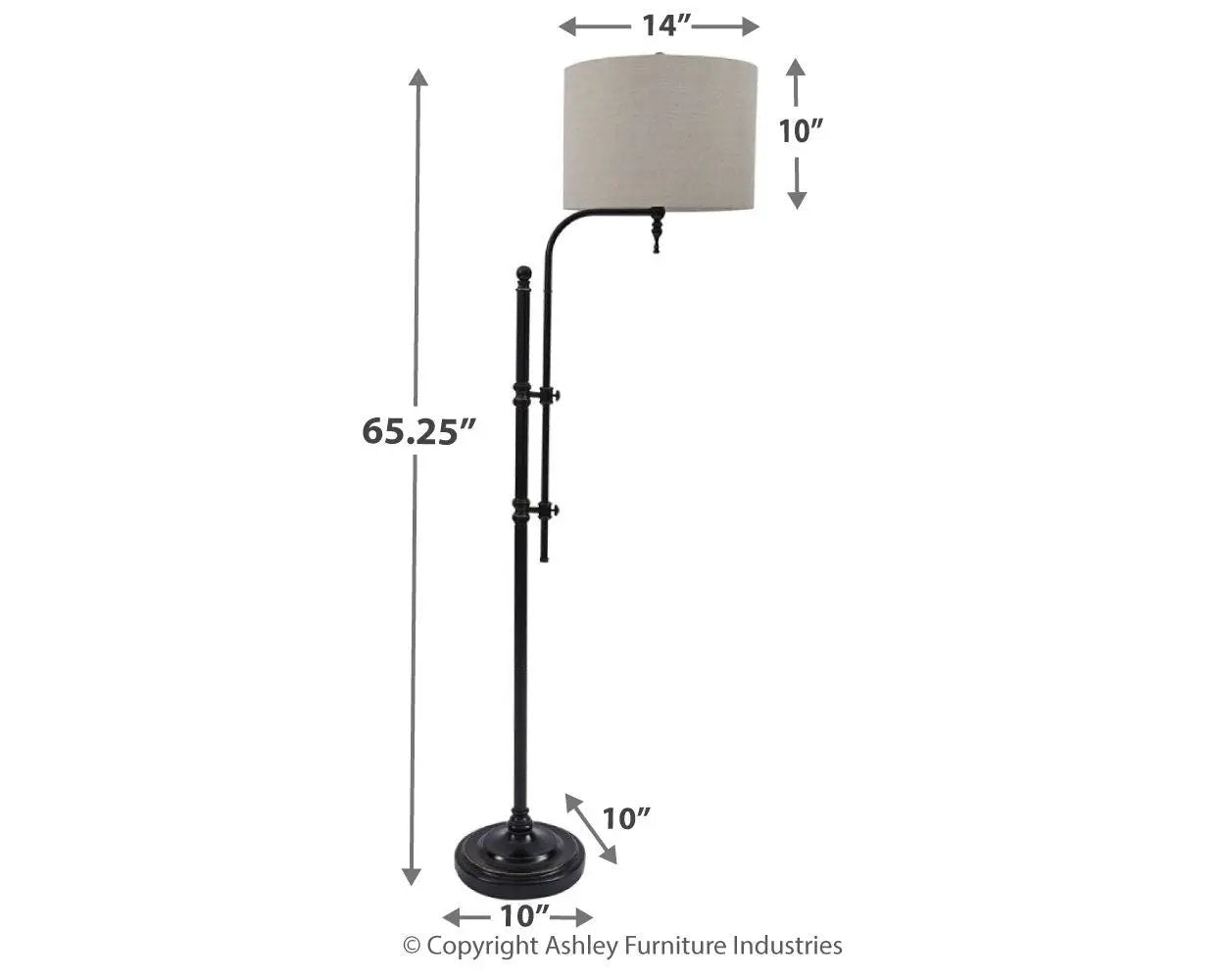 Anemoon Metal Floor Lamp Black With Base