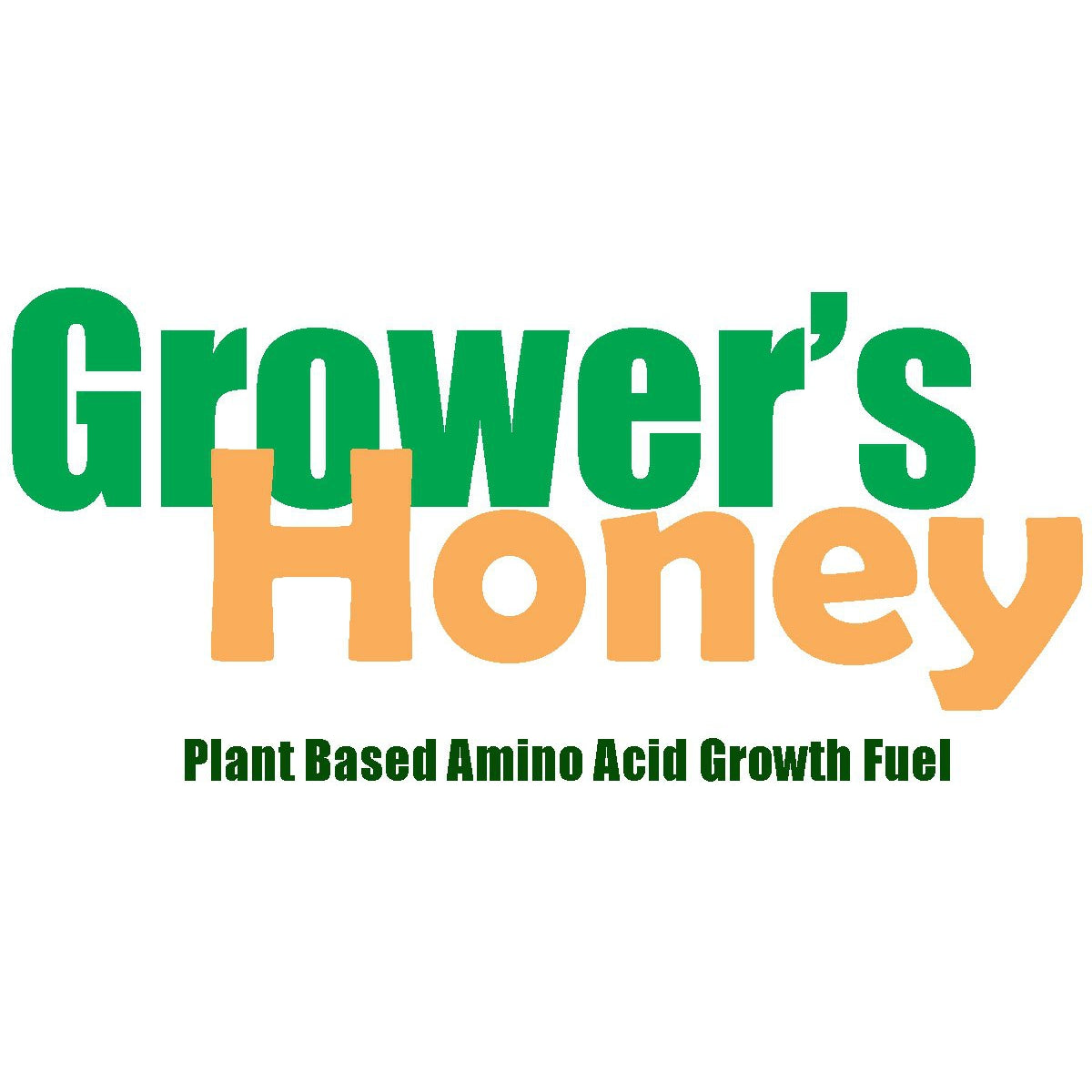 Grower's Honey plant based amino acid growth fuel logo green and peach GS Plant Foods on Tampa Home & Garden Store